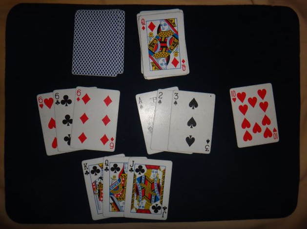 jeu de cartes rami photo